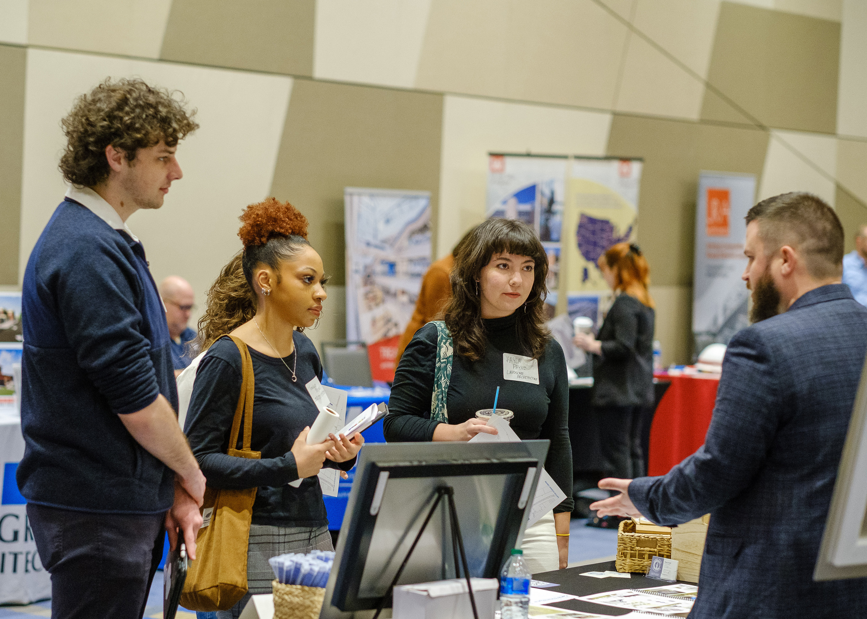 Photograph of UKLA students at the 2022 Design Career Fair