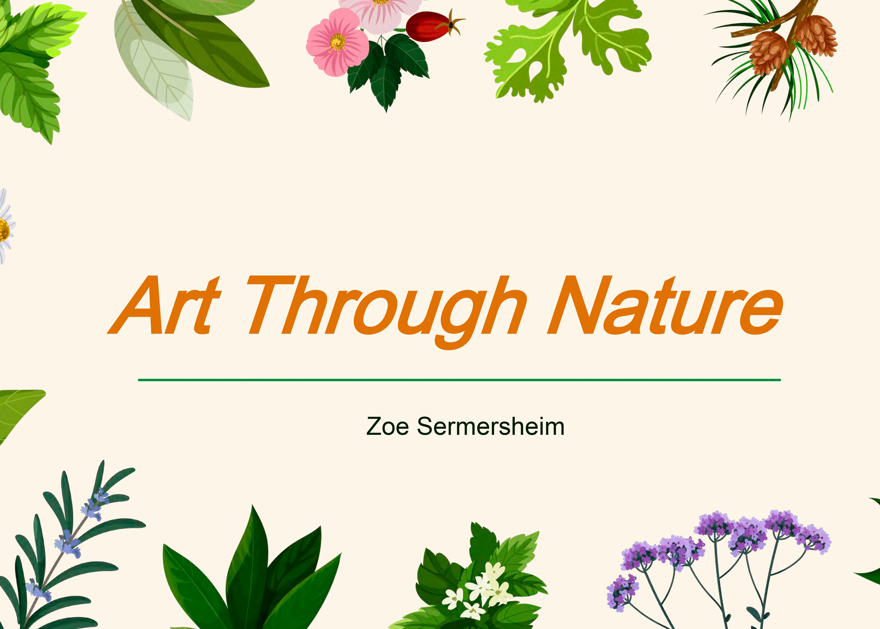 Cover image for student project titled Art Through Nature