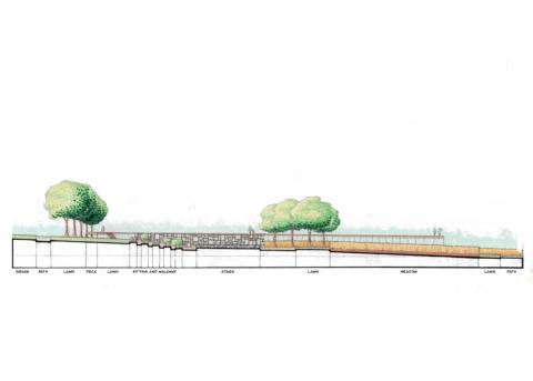 Section drawing by a first year student.