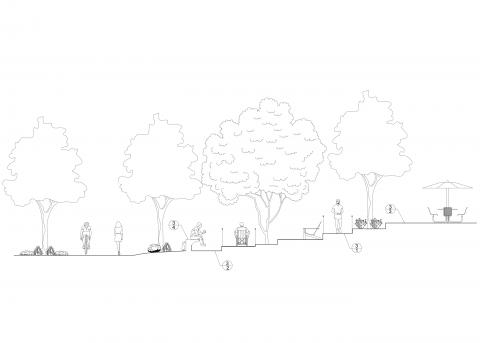 Section drawing by third year student for methods and materials